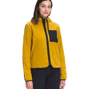 The North Face Women's Mountain Sweatshirt Hoodie jacket‎ Yellow size M NWT